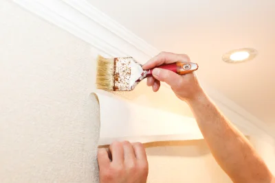 Pose de papier peint au Girouard — revêtements muraux et toiles de verre